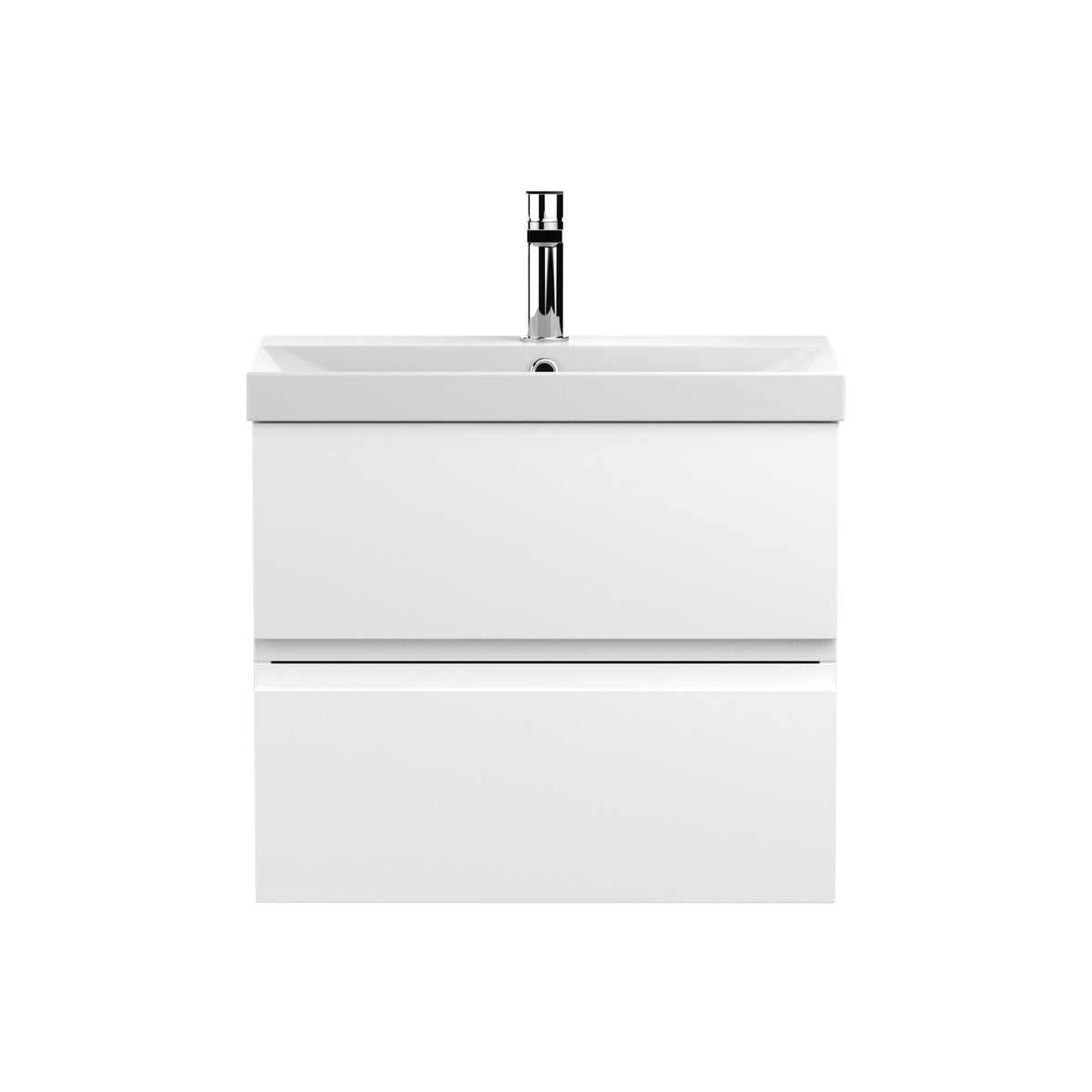Hudson Reed Urban 600mm 2 Drawer Wall Hung Vanity Unit With Thin Edge Basin