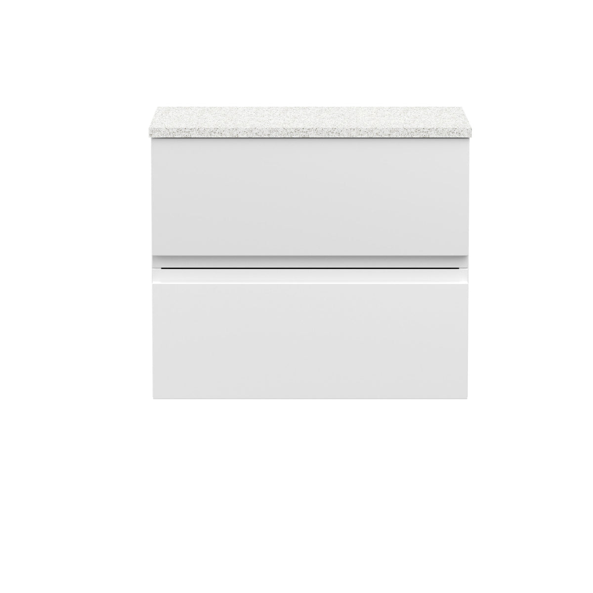 Hudson Reed Urban 600mm 2 Drawer Wall Hung Vanity Unit With Carrara Laminate Worktop