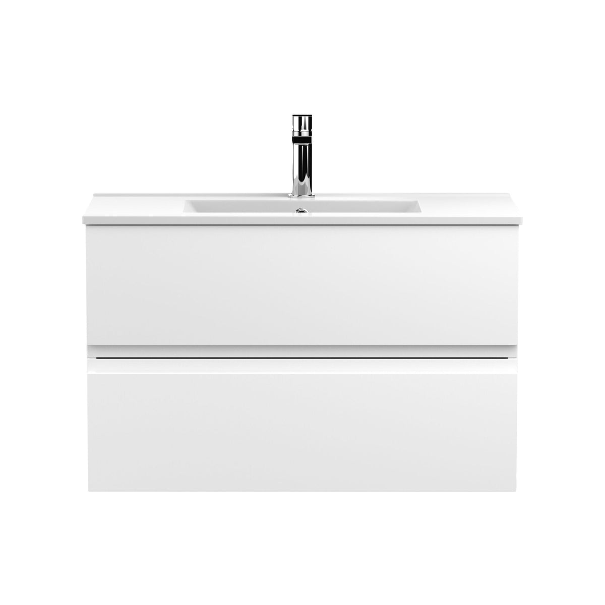 Hudson Reed Urban 800mm 2 Drawer Wall Hung Vanity Unit With Minimalist Basin
