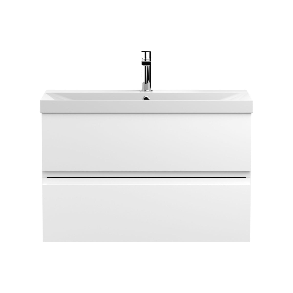 Hudson Reed Urban 800mm 2 Drawer Wall Hung Vanity Unit With Thin Edge Basin