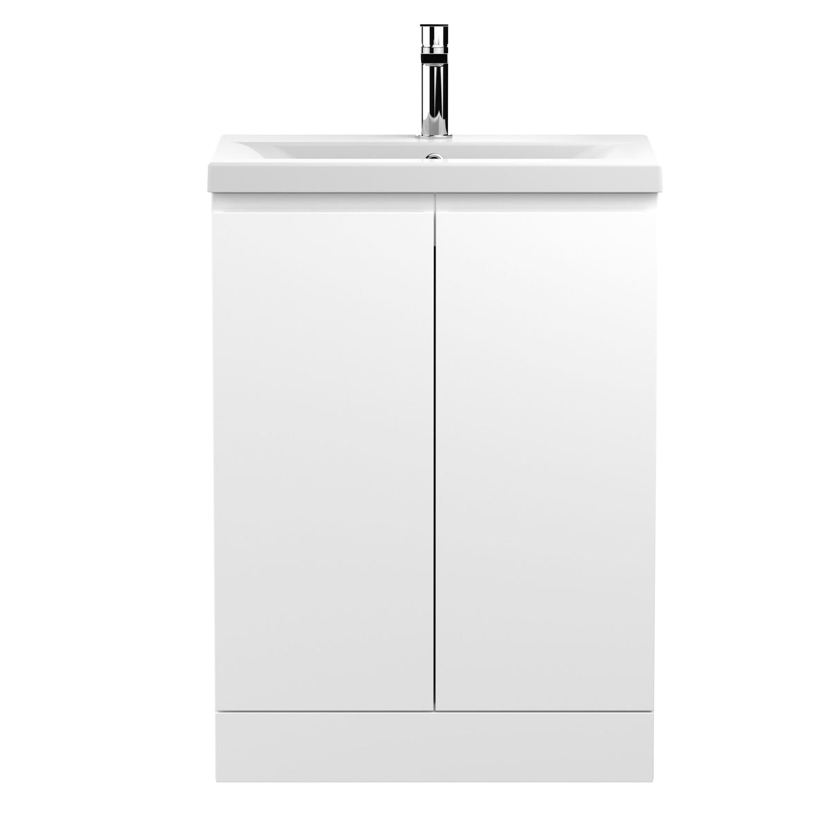Hudson Reed Urban 600mm 2 Door Floor Standing Vanity Unit With Mid-Edge Basin