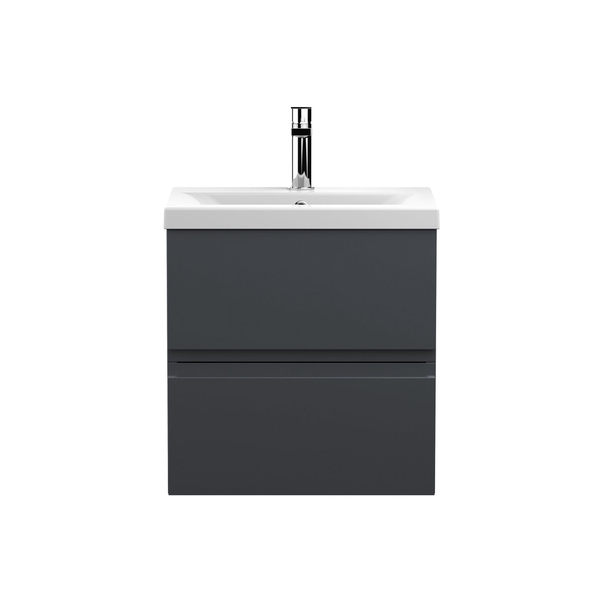 Hudson Reed Urban 500mm 2 Drawer Wall Hung Vanity Unit With Mid-Edge Basin