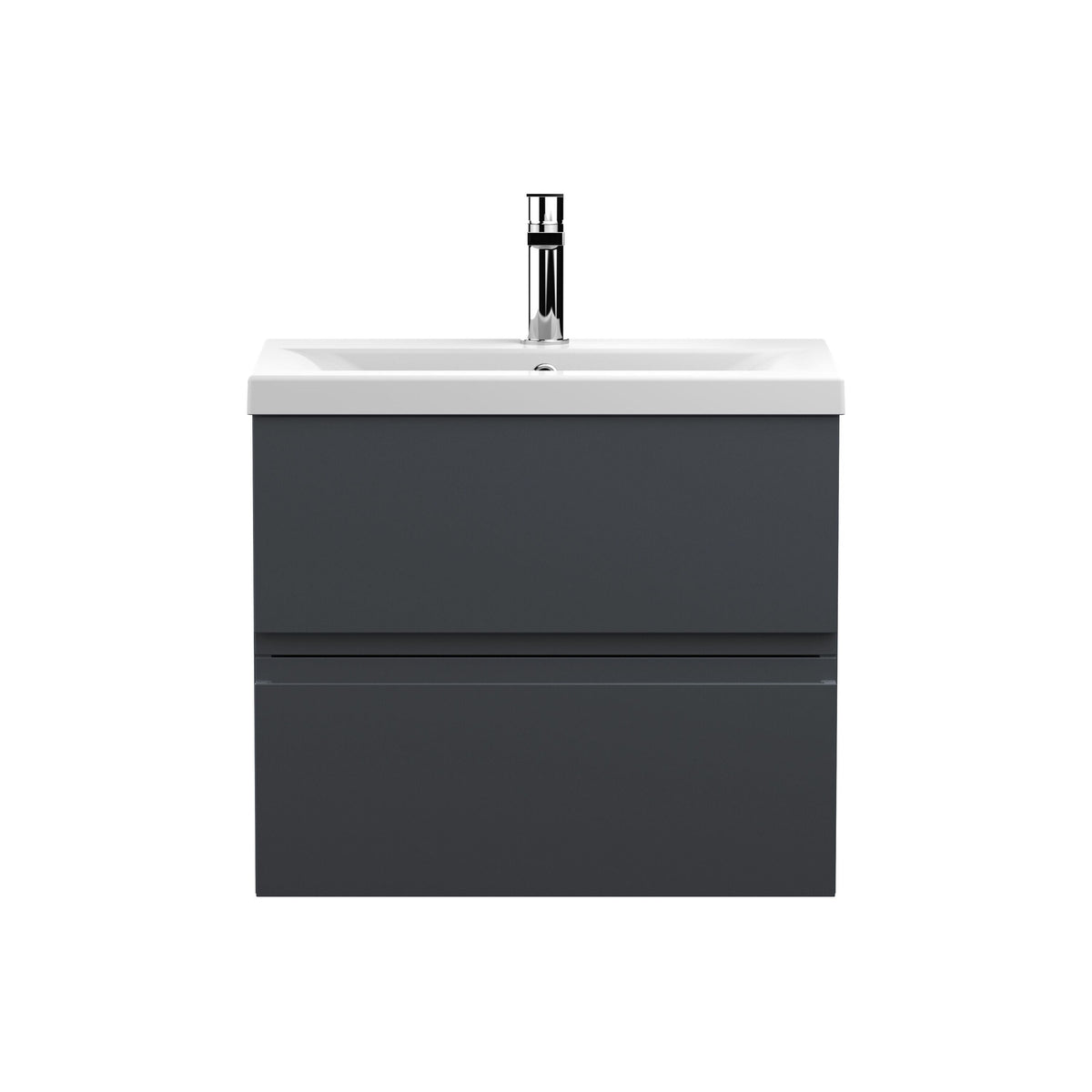 Hudson Reed Urban 600mm 2 Drawer Wall Hung Vanity Unit With Mid-Edge Basin