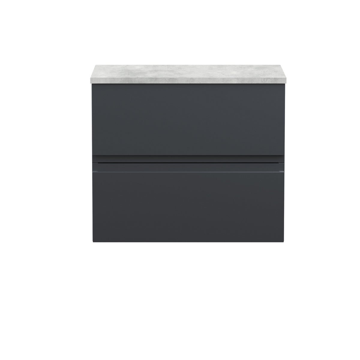Hudson Reed Urban 600mm 2 Drawer Wall Hung Vanity Unit With Bellato Grey Worktop