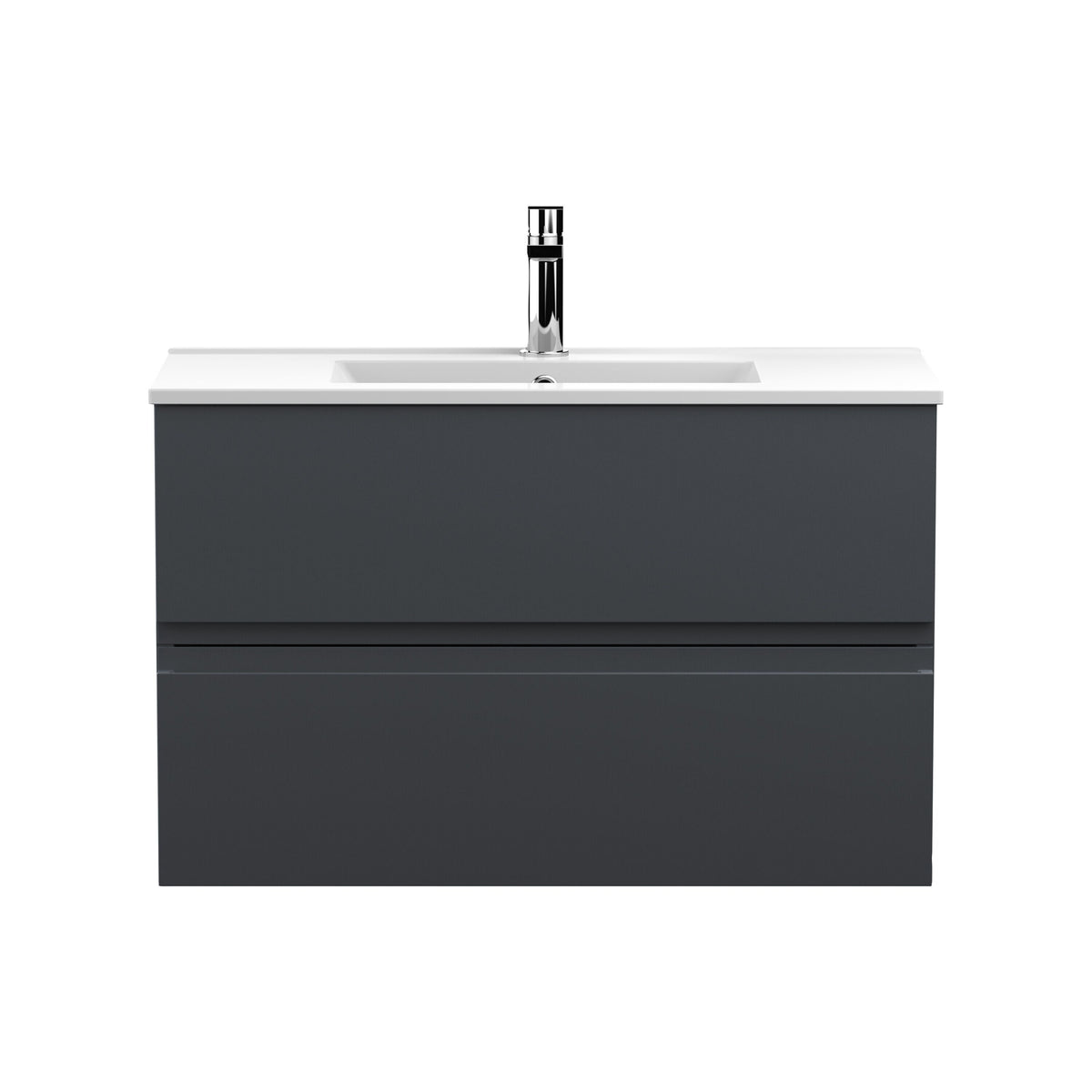 Hudson Reed Urban 800mm 2 Drawer Wall Hung Vanity Unit With Minimalist Basin