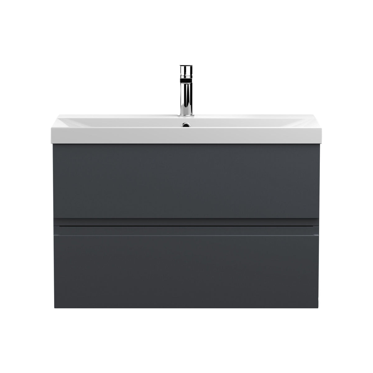 Hudson Reed Urban 800mm 2 Drawer Wall Hung Vanity Unit With Thin Edge Basin