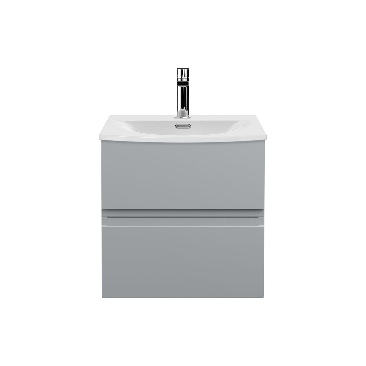 Hudson Reed Urban 500mm 2 Drawer Wall Hung Vanity Unit With U-Shaped Curved Basin