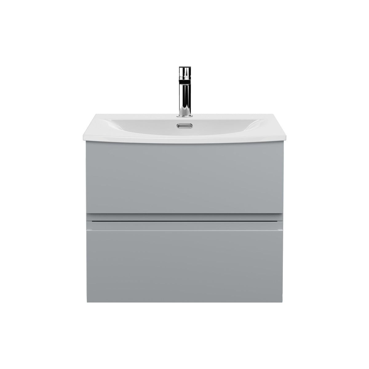 Hudson Reed Urban 600mm 2 Drawer Wall Hung Vanity Unit With U-Shaped Curved Basin