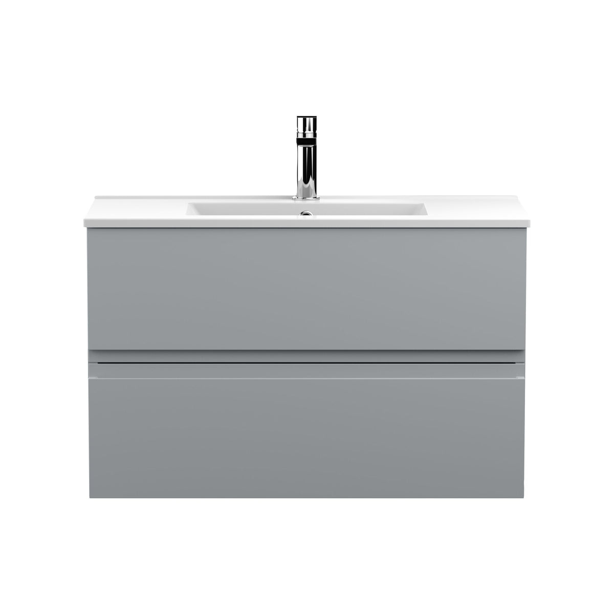 Hudson Reed Urban 800mm 2 Drawer Wall Hung Vanity Unit With Minimalist Basin