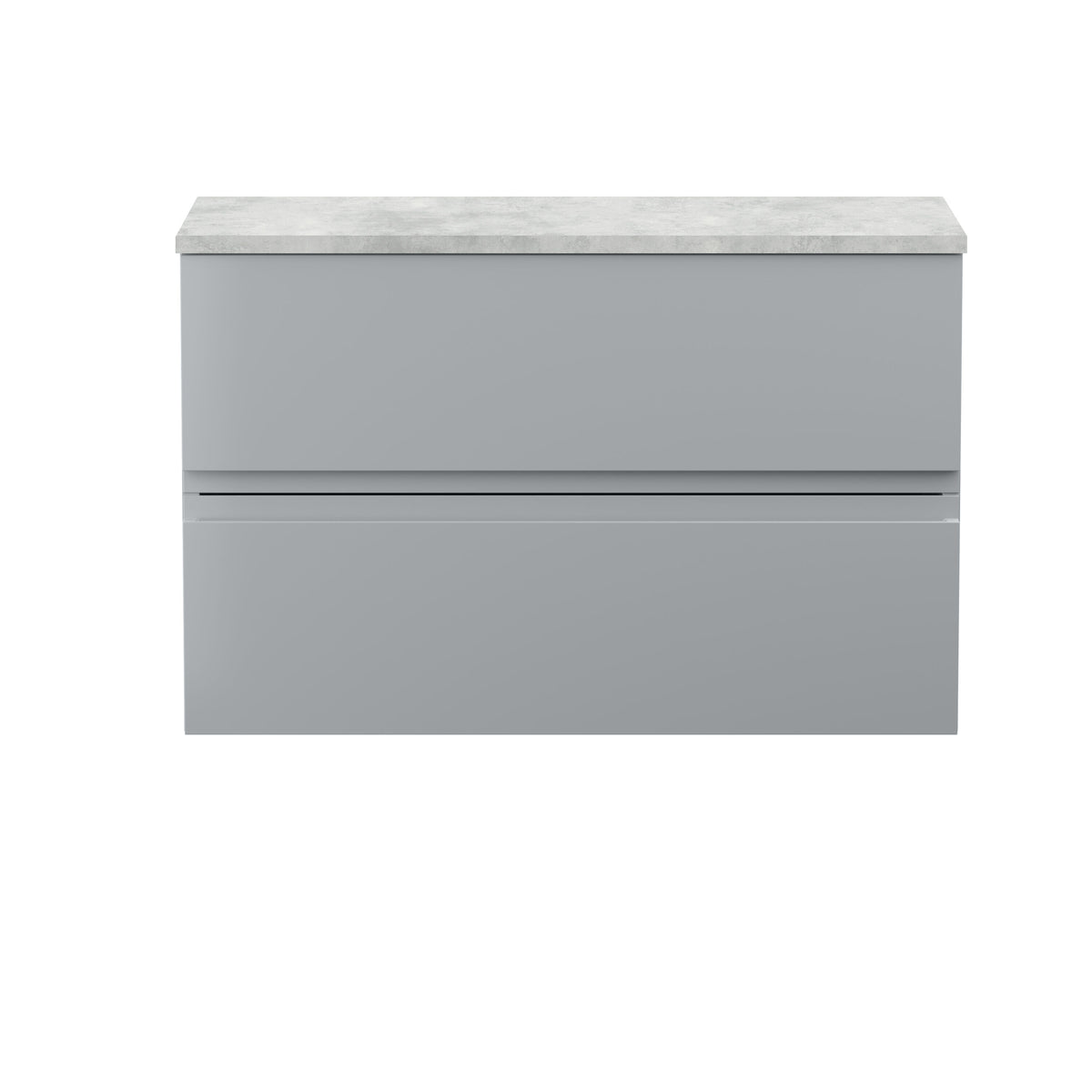 Hudson Reed Urban 805mm 2 Drawer Wall Hung Vanity Unit With Bellato Grey Worktop