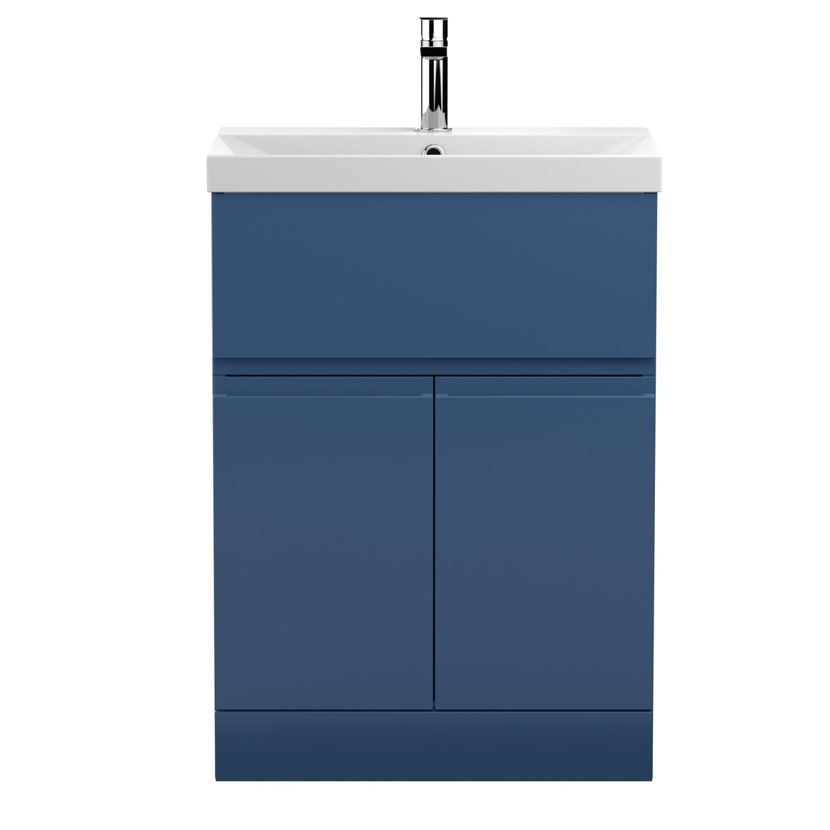 Hudson Reed Urban 600mm 2 Door 1 Drawer Floor Standing Vanity Unit With Thin Edge Basin