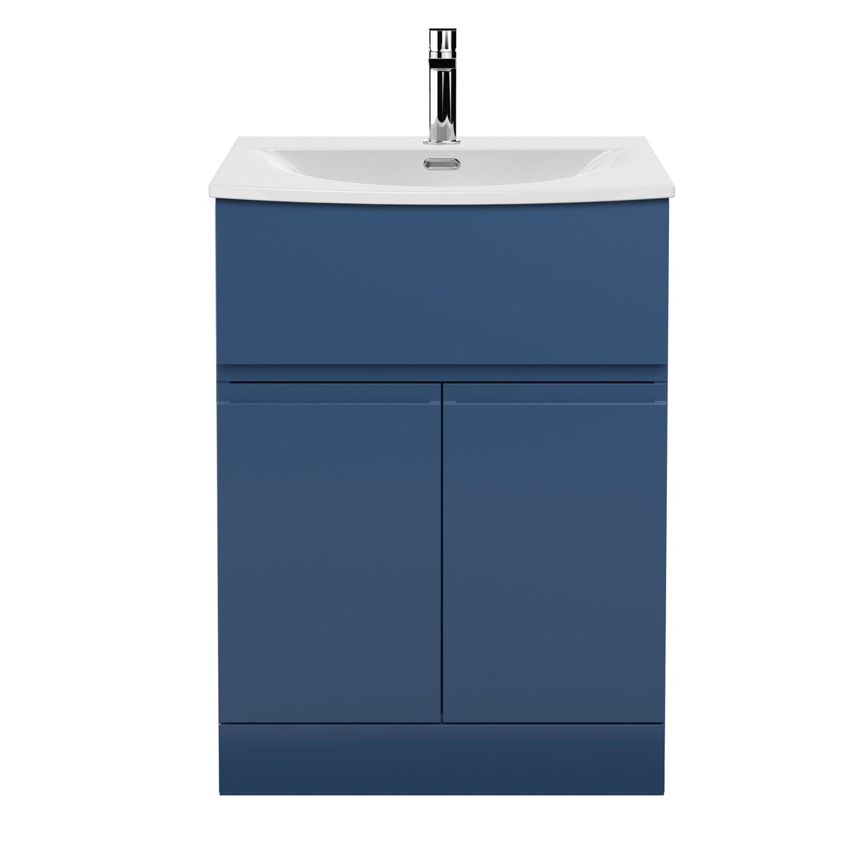 Hudson Reed Urban 600mm 2 Door 1 Drawer Floor Standing Vanity Unit With U-Shaped Curved Basin