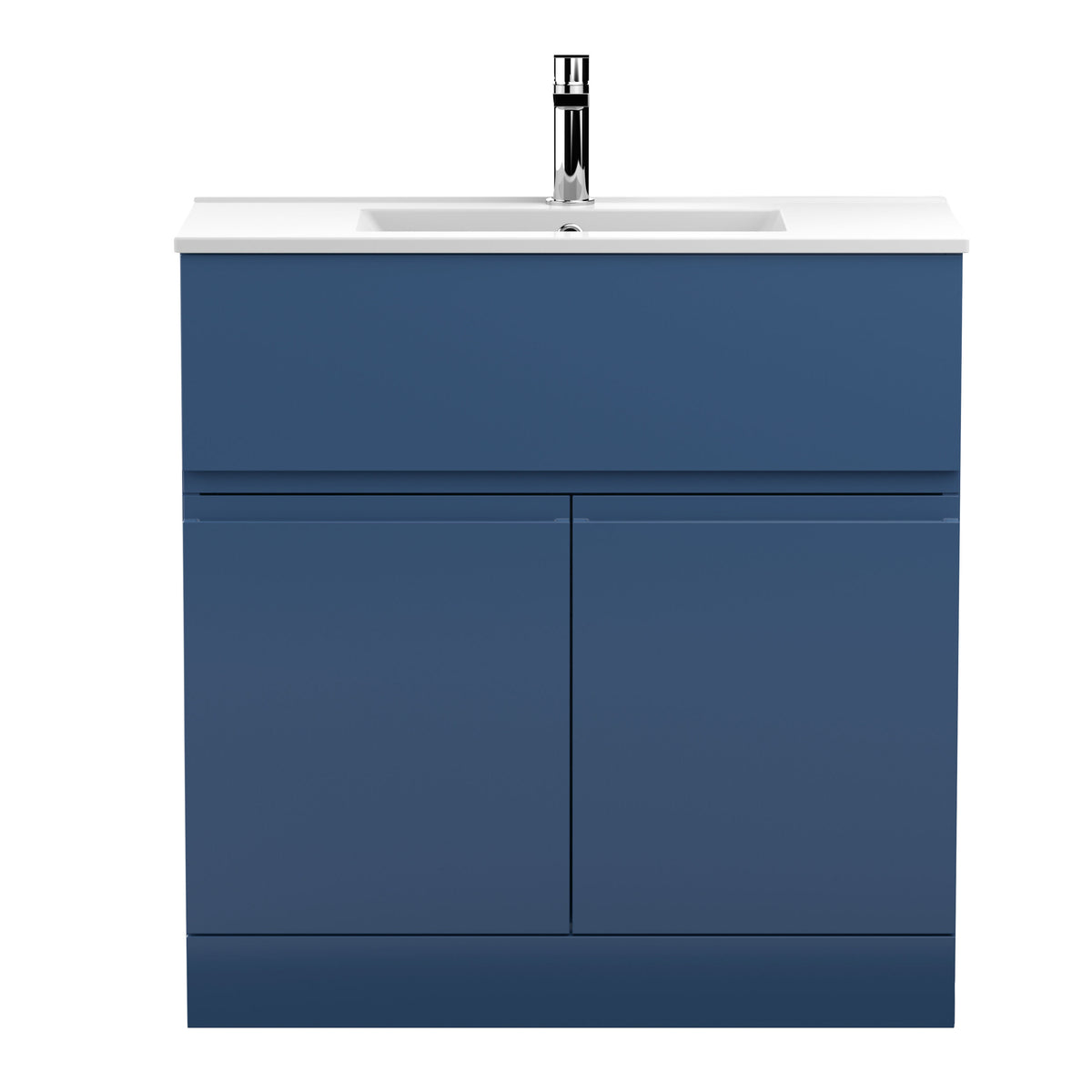 Hudson Reed Urban 800mm 2 Door 1 Drawer Floor Standing Vanity Unit With Minimalist Basin