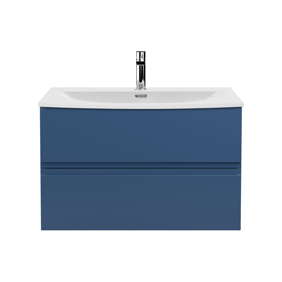 Hudson Reed Urban 800mm 2 Drawer Wall Hung Vanity Unit With U-Shaped Curved Basin