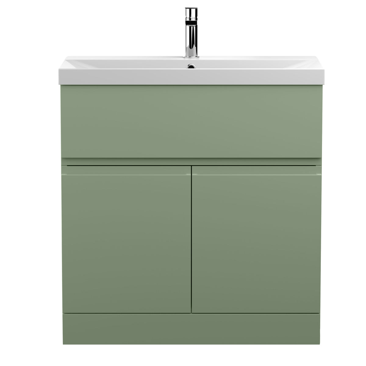 Hudson Reed Urban 800mm 2 Door 1 Drawer Floor Standing Vanity Unit With Thin Edge Basin