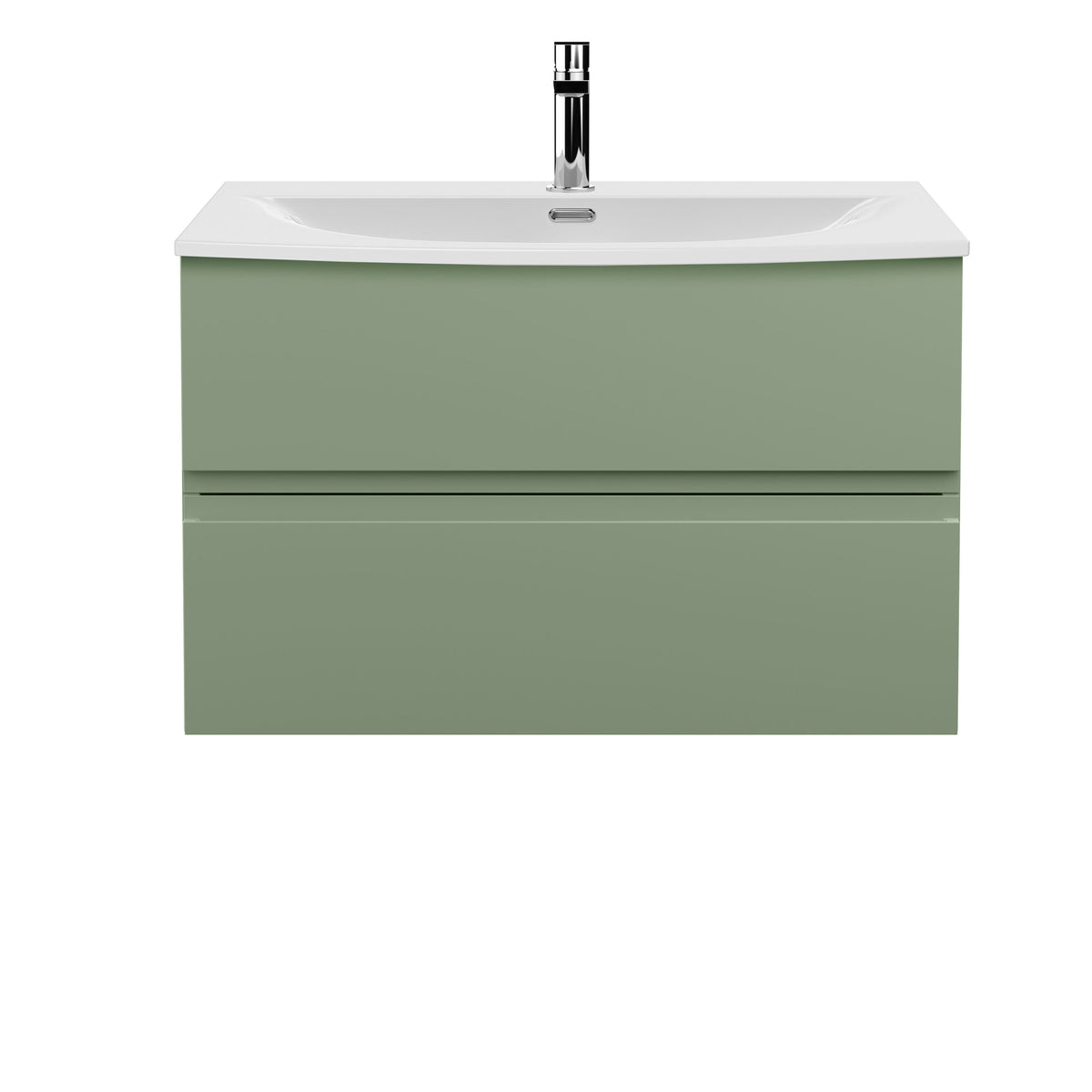 Hudson Reed Urban 800mm 2 Drawer Wall Hung Vanity Unit With U-Shaped Curved Basin