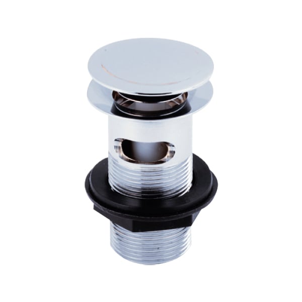 Push Button Basin Waste CP (slotted) - WAS003