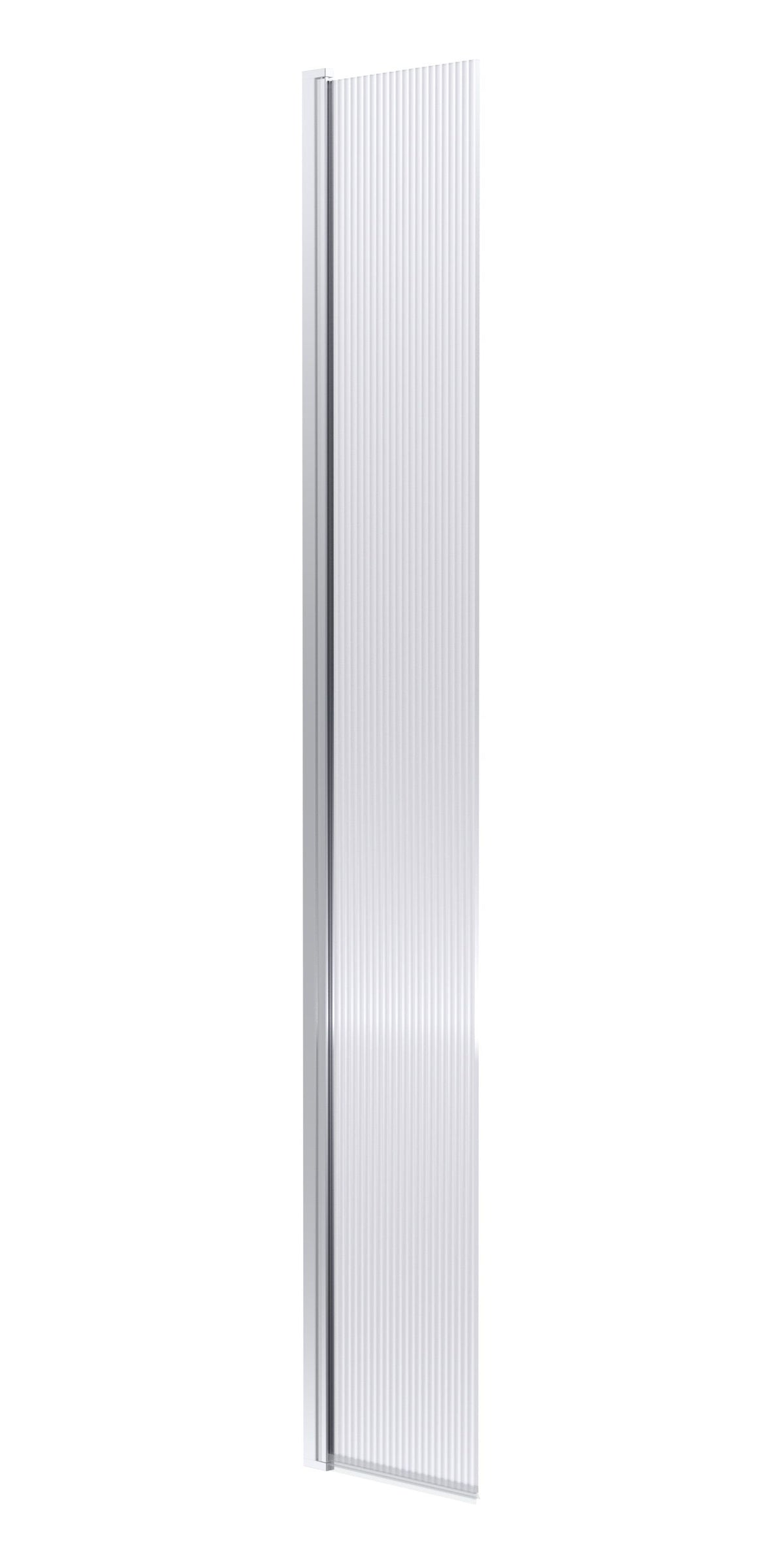 Hudson Reed 300mm Fluted Concealed Hinged Return Wetroom Screen