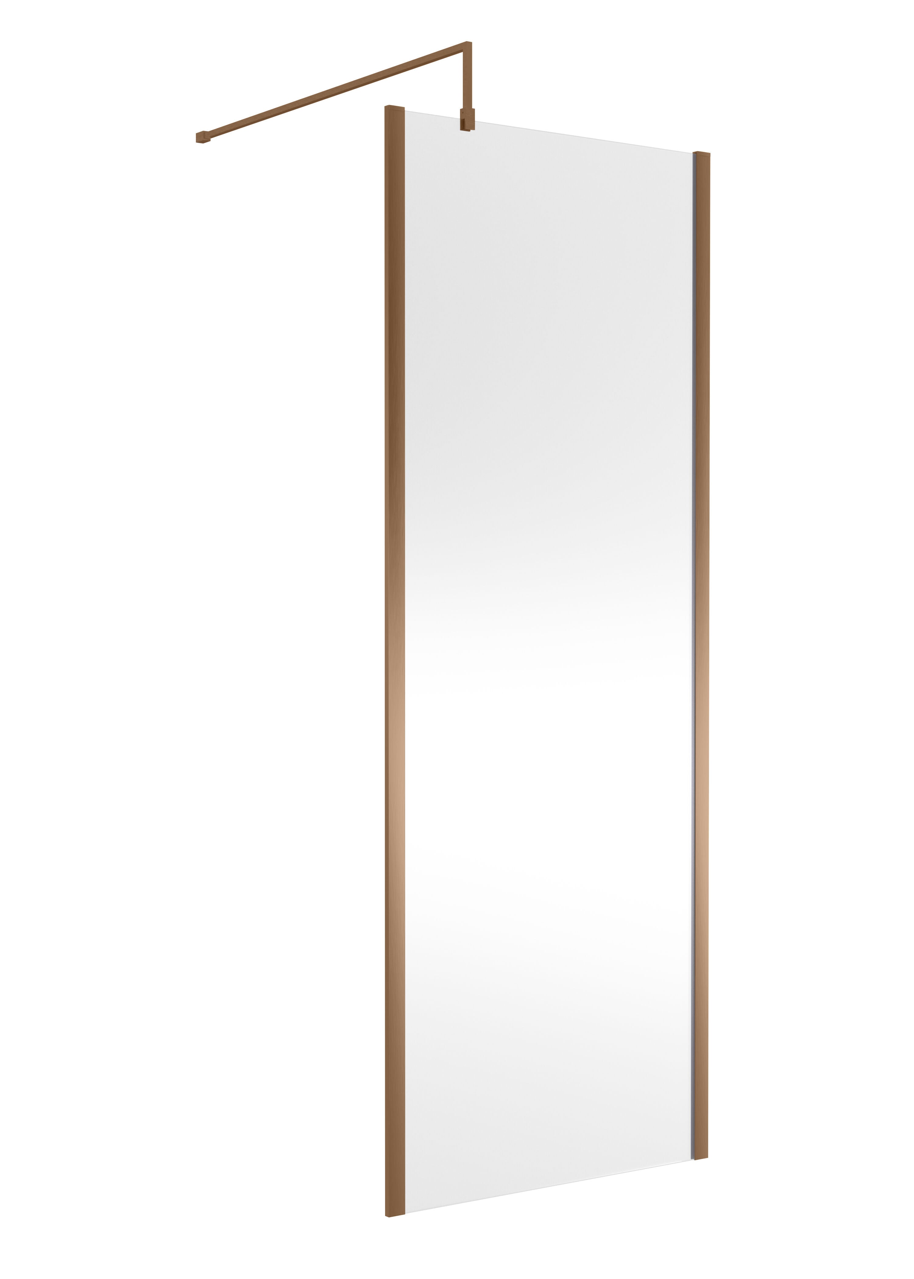 nuie 760mm Brushed Bronze Wetroom Panel