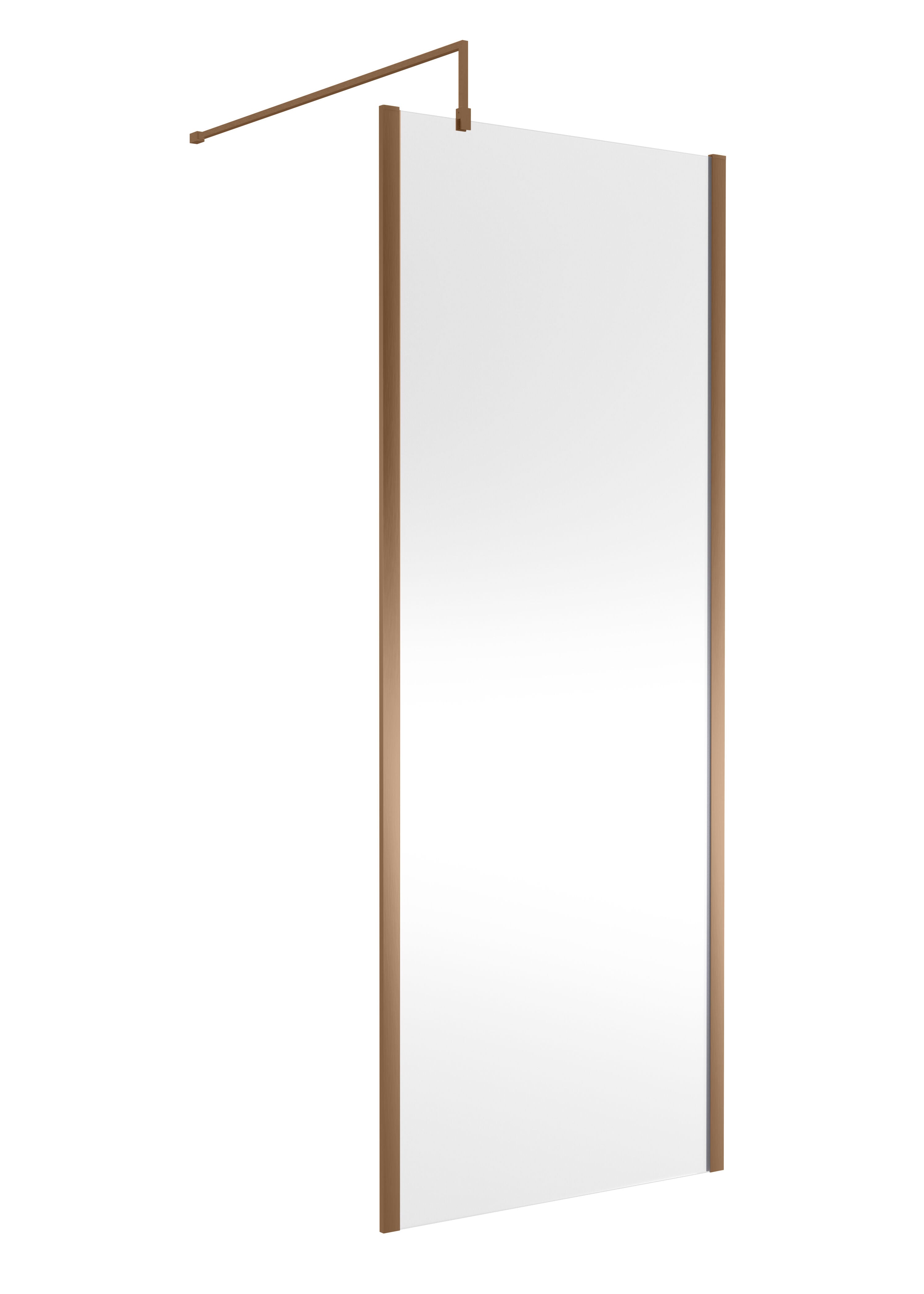 nuie 800mm Brushed Bronze Wetroom Panel