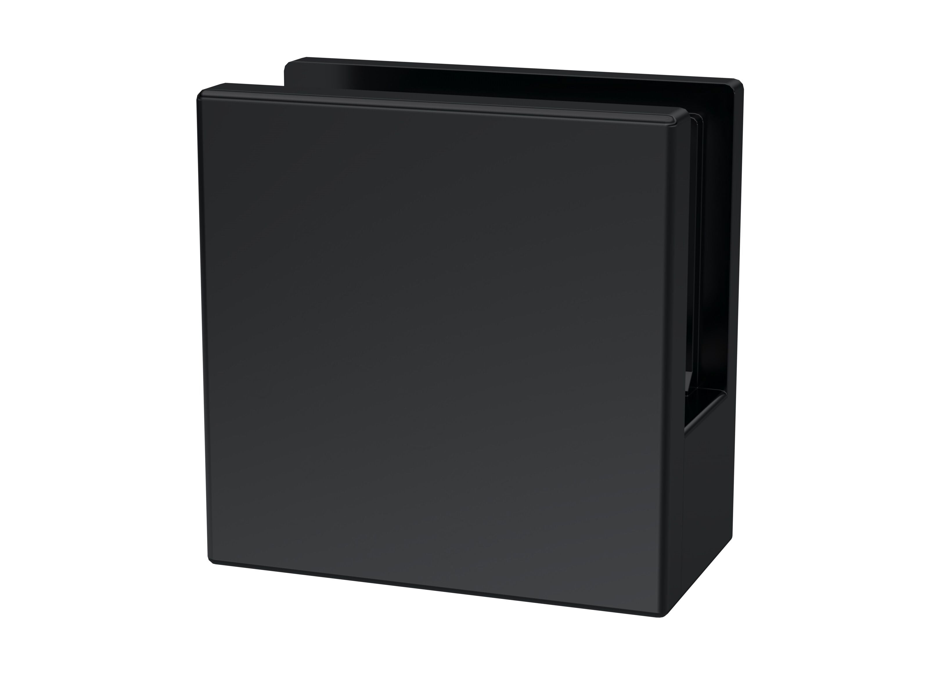 Matt Black Wetroom Foot And Wall Bracket