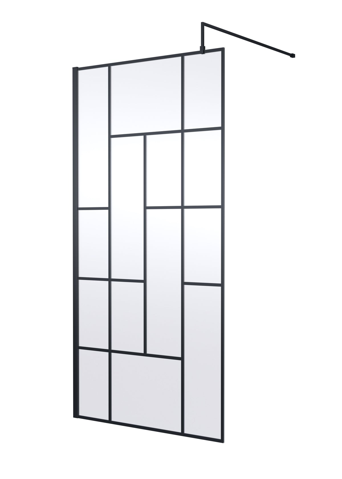 Hudson Reed 1000mm Abstract Frame Wetroom Screen With Support Bar