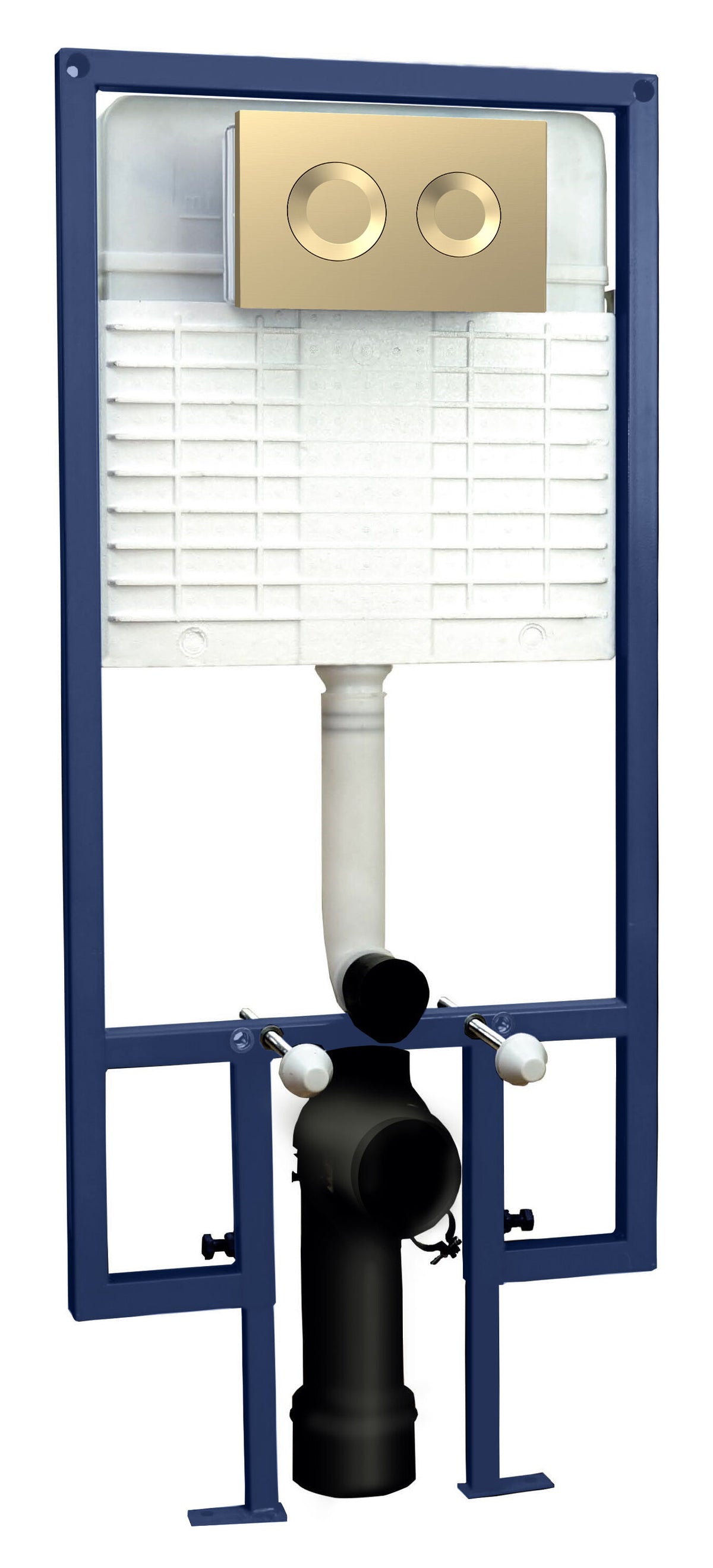 Hudson Reed Concealed Cistern Frame With Round Flush Plate