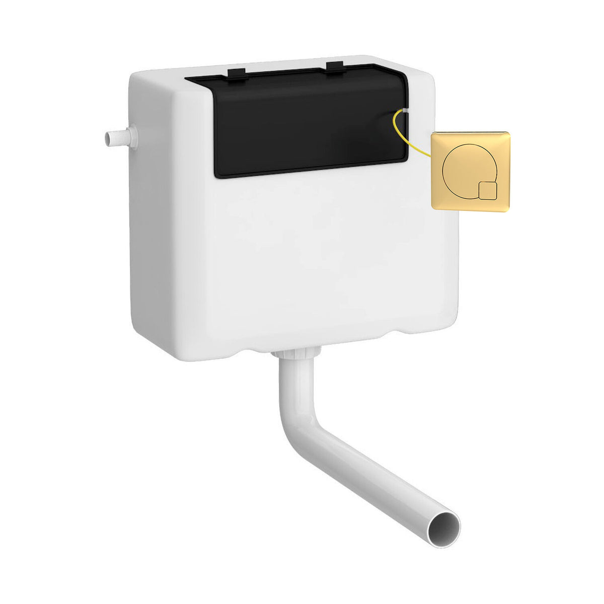Hudson Reed Universal Access Side Inlet Cistern With Square Dual Flush Plate