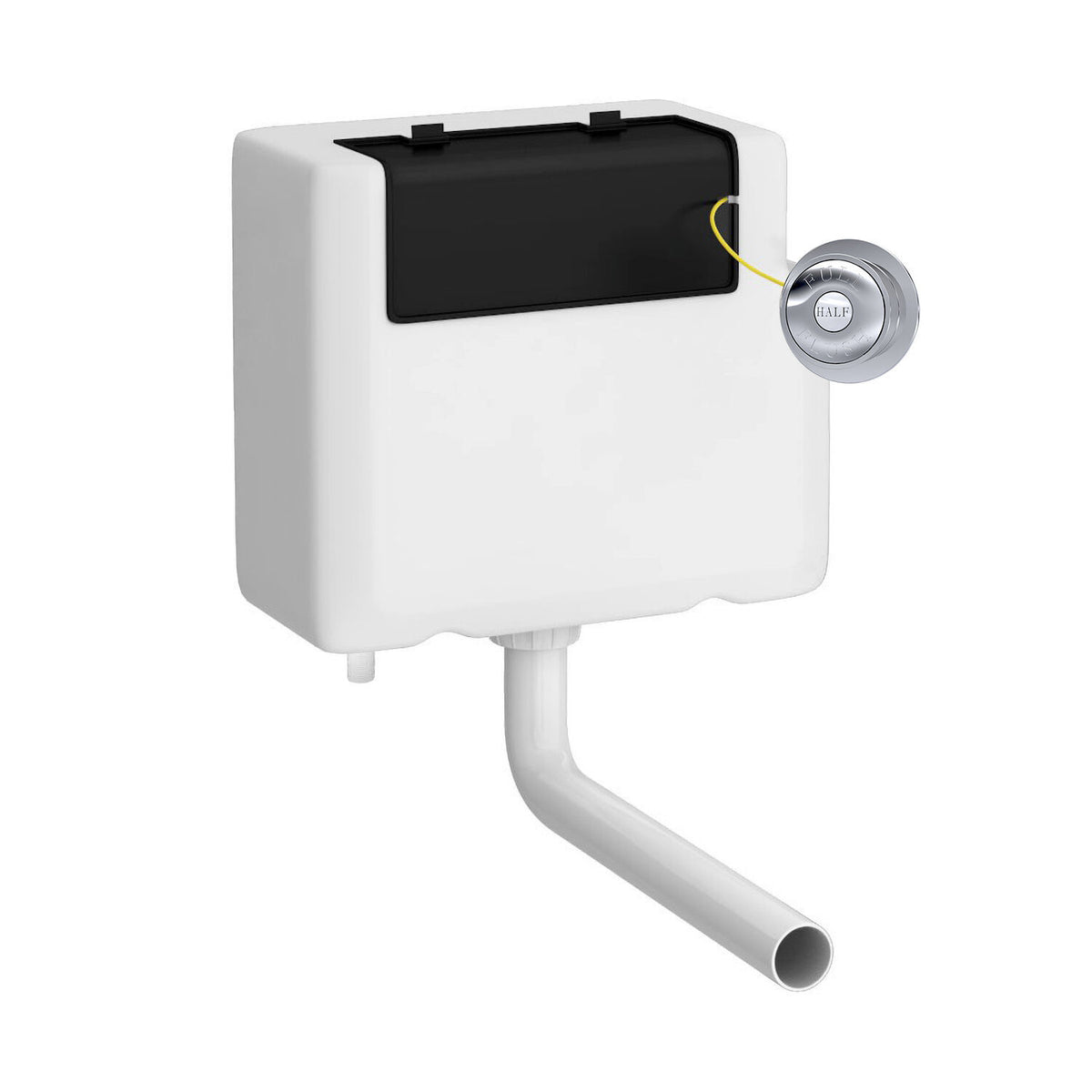 Old London Universal Access Bottom Inlet Cistern With Square Traditional Dual Flush Plate