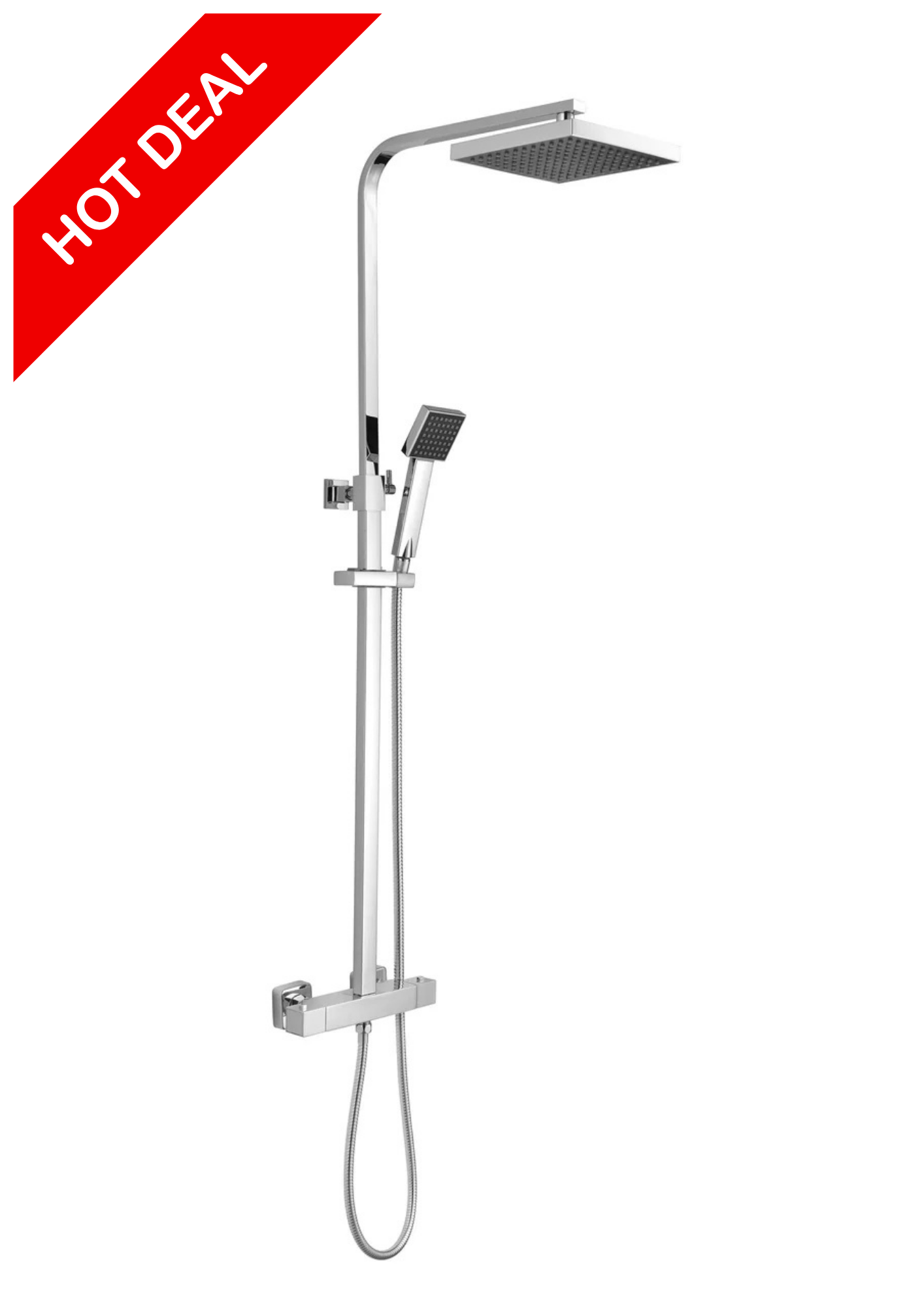 Chrome Thermostatic Rainfall Shower Deal